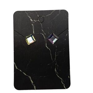 Square diamond earrings